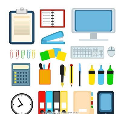 卡通办公用品图片 为办公空间注入活力与创意