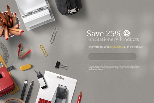 高效办公新体验 登录界面办公用品样机广告素材一站式获取